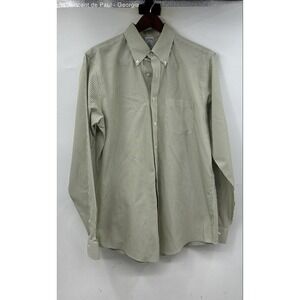 American Vintage Long Sleeve Button Down Shirt Men's Large Green
